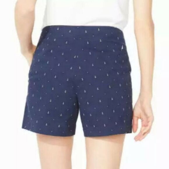 Nautica Cotton Stretch Twill Anchor Print Shorts - Picture 7 of 16